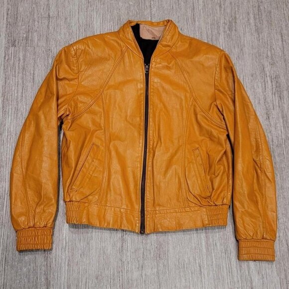 Vintage Leather Jacket Coat